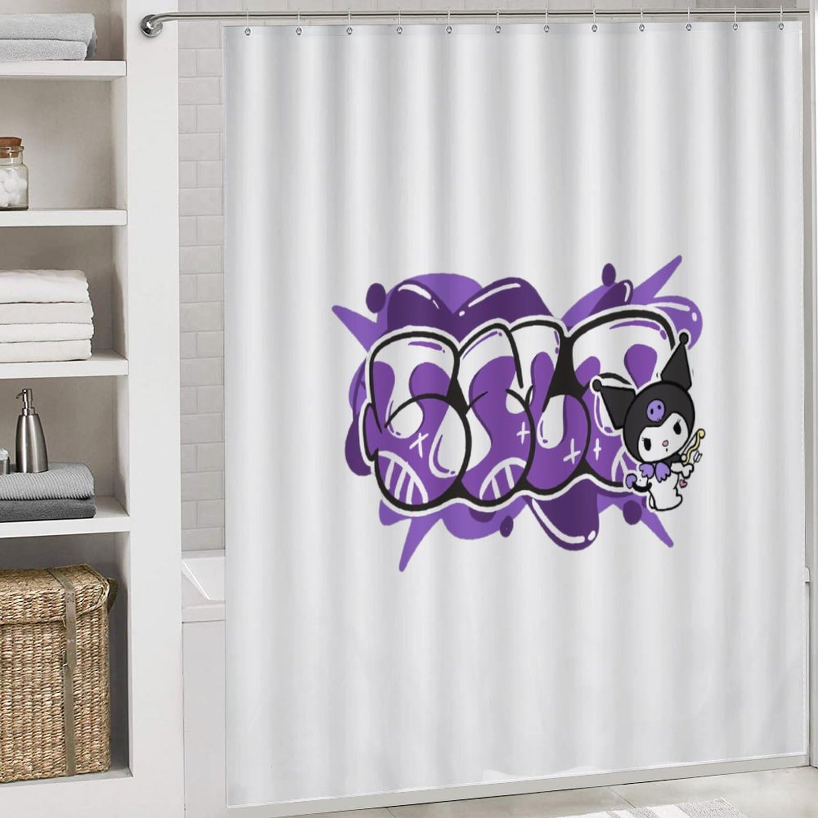 Amazon｜クロミ ちゃん マイメロディ シャワーカーテン お風呂カーテン